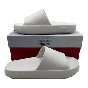Skechers Arch Fit Horizon Sandals‎ Women's Size 10 White Slides Slip On NEW